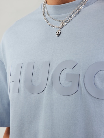 HUGO Koszulka 'Dinkee' w kolorze niebieski