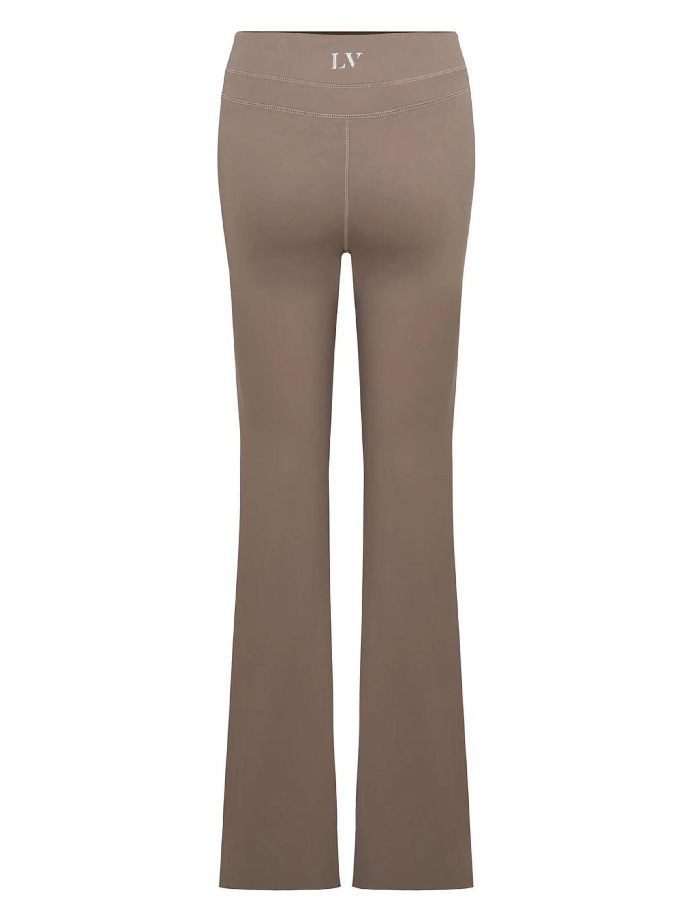 La V Flared Sports trousers 'Flared sportlegging Faye' in Grey