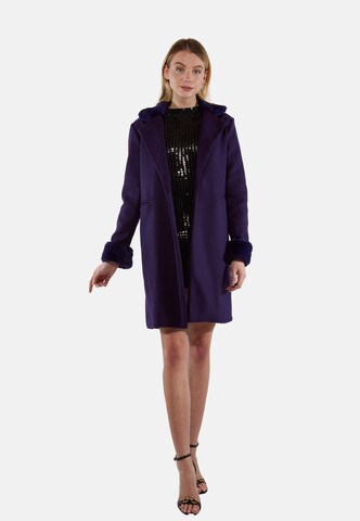 TOOche Winter Coat in Purple: front