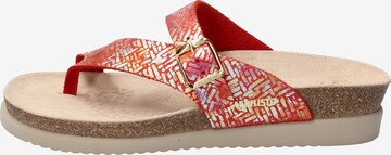 MEPHISTO T-Bar Sandals 'Helen' in Red
