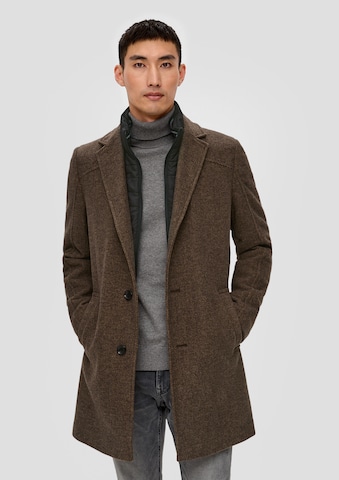 s.Oliver Between-Seasons Coat in Brown: front