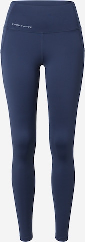 ENDURANCE Regular Workout Pants 'Tathar' in Blue: front