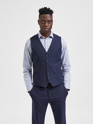 Gilet de costume 'Elon' SELECTED HOMME en bleu : devant