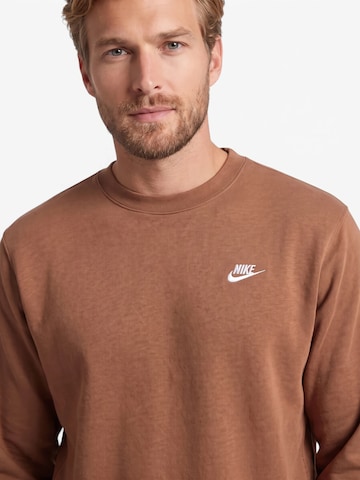 Nike Sportswear - Sweatshirt 'Club Fleece' em castanho