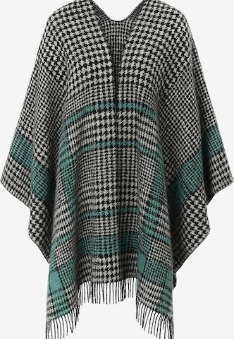 COLLEZIONE ALESSANDRO Oversized Scarf 'Hahnentritt' in Blue: front