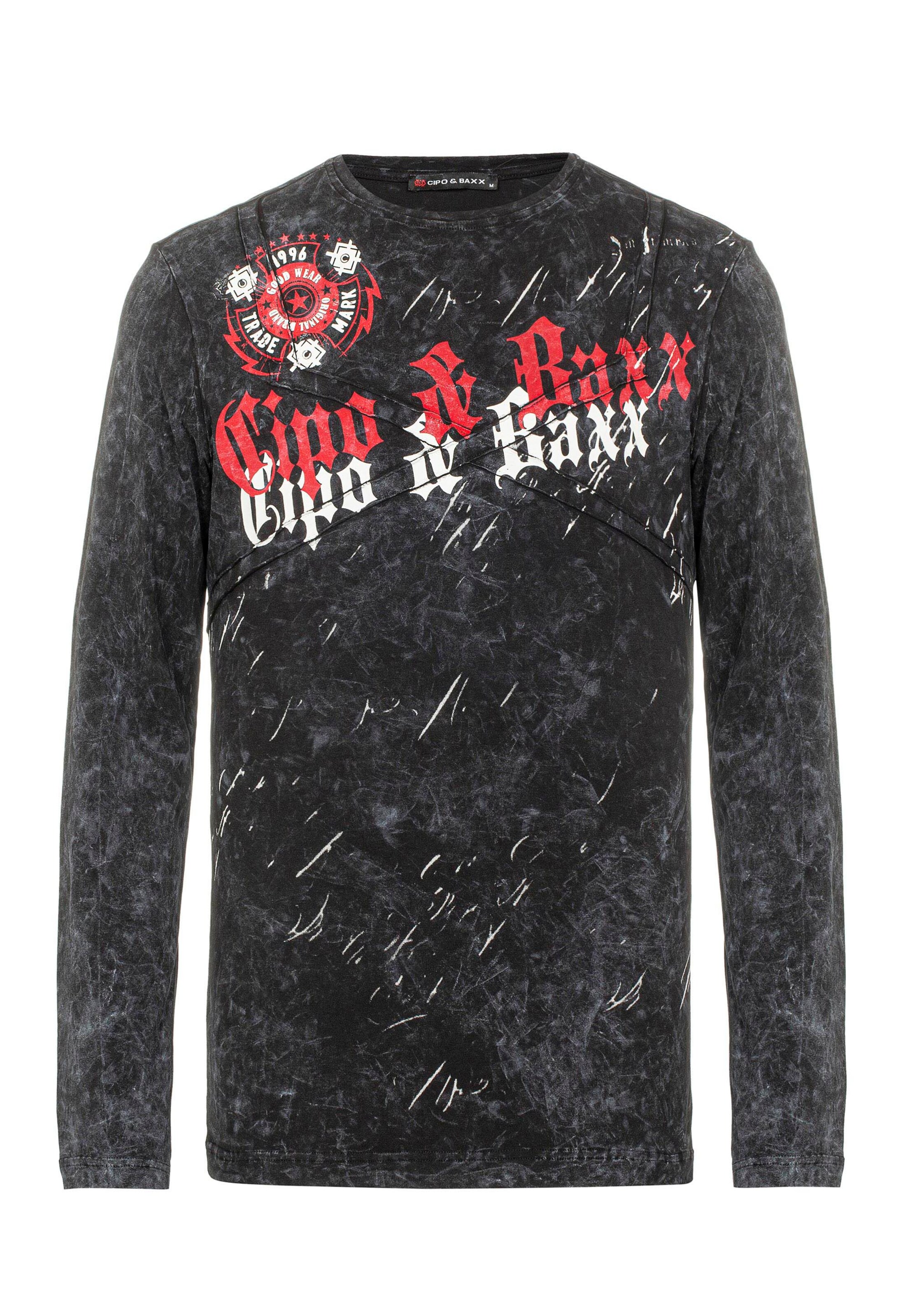 CIPO & BAXX Shirt in Schwarz: Vorderseite