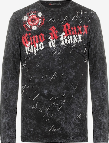 CIPO & BAXX Shirt in Schwarz: Vorderseite