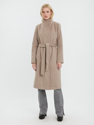 VERO MODA Mantel 'Twodope Vera' in Beige: Vorderseite