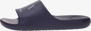 Zoccoletto 'Armani Exchange Ciabatta' di ARMANI EXCHANGE in blu: frontale