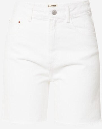 Tally Weijl Regular Панталон в бяло: отпред