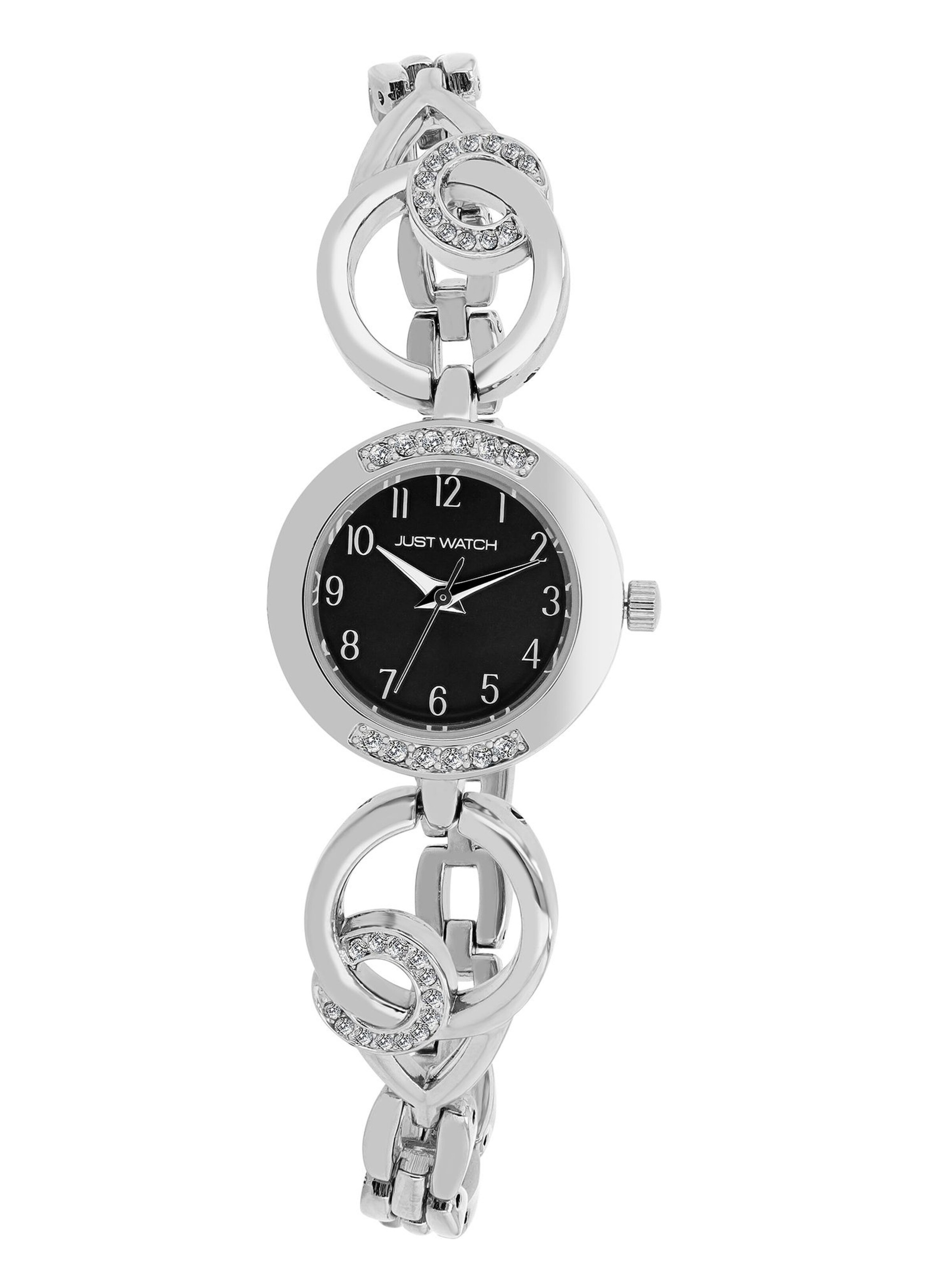 Just Watch Analoguhr‌ in Silber: Vorderseite