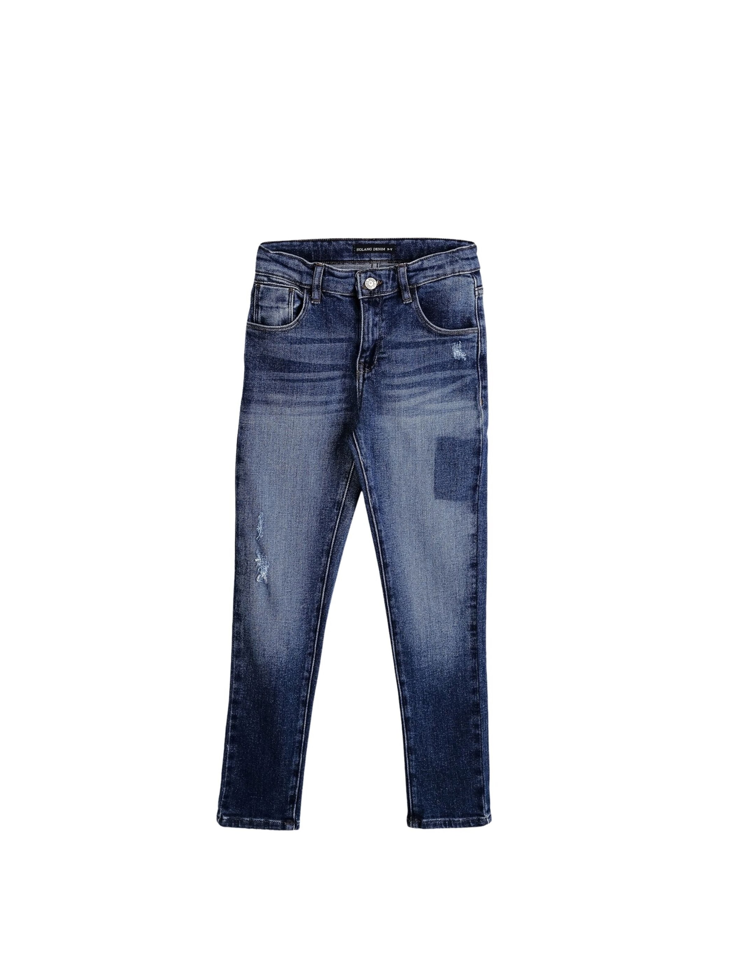 Solang Slimfit Hose Denim Stretch Slim-Fit in Blau: Vorderseite