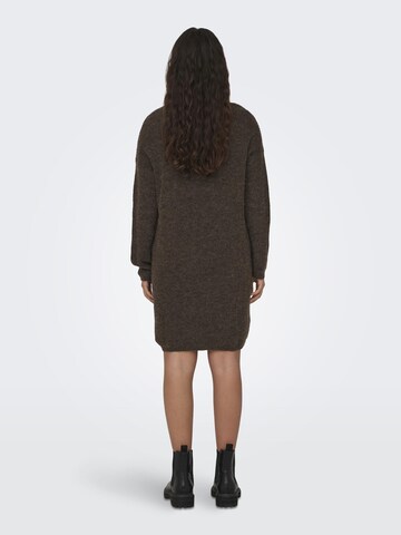 JDY Knitted dress in Brown