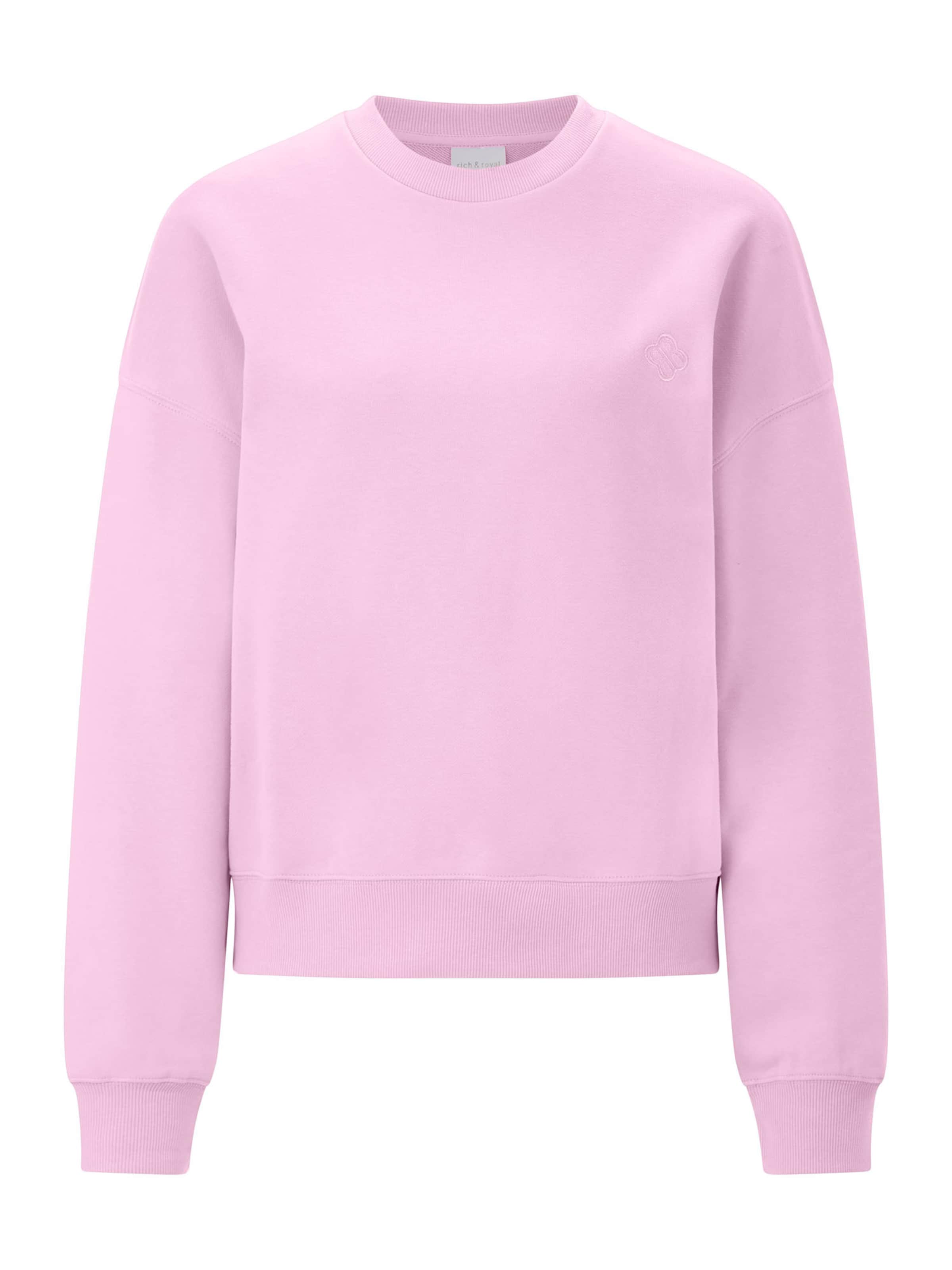 Bluză de molton de la Rich & Royal pe mov: față