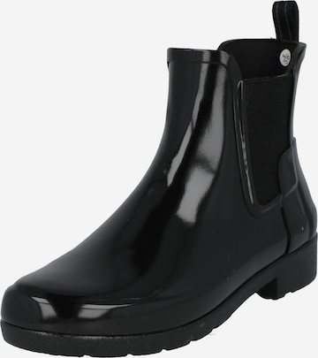 HUNTER - Botas de lluvia en negro: frente