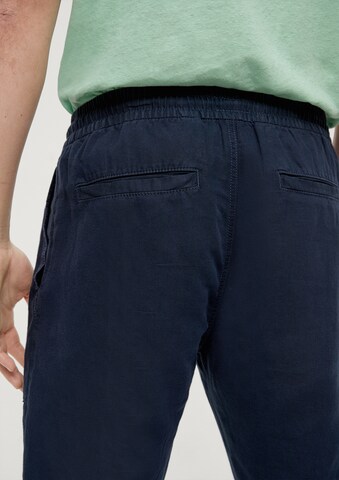 QS Tapered Broek in Blauw
