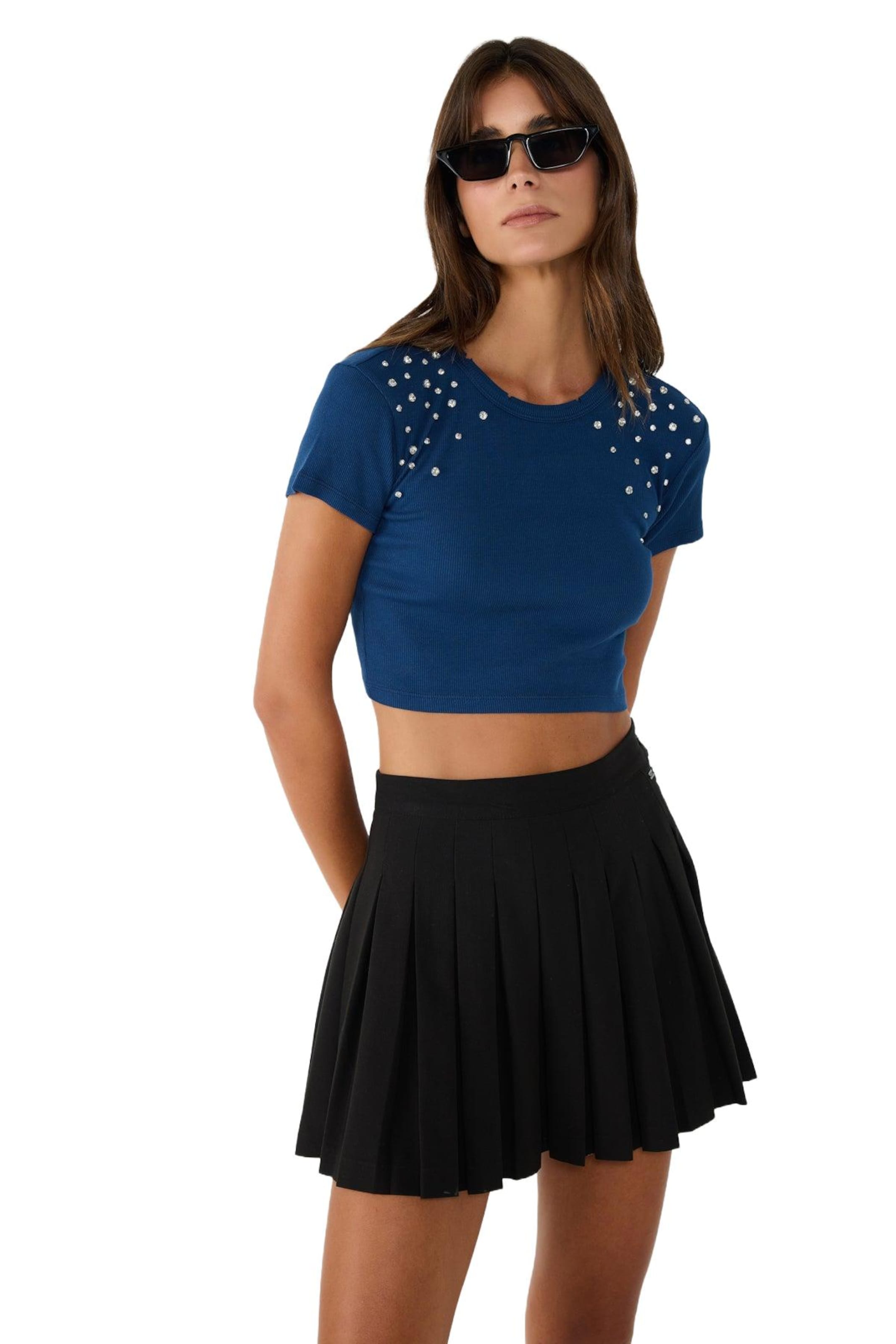 No Matter What Shirt in Blauw: voorkant