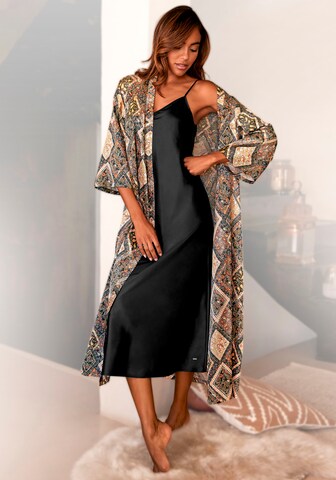 LASCANA Dressing gown in Black