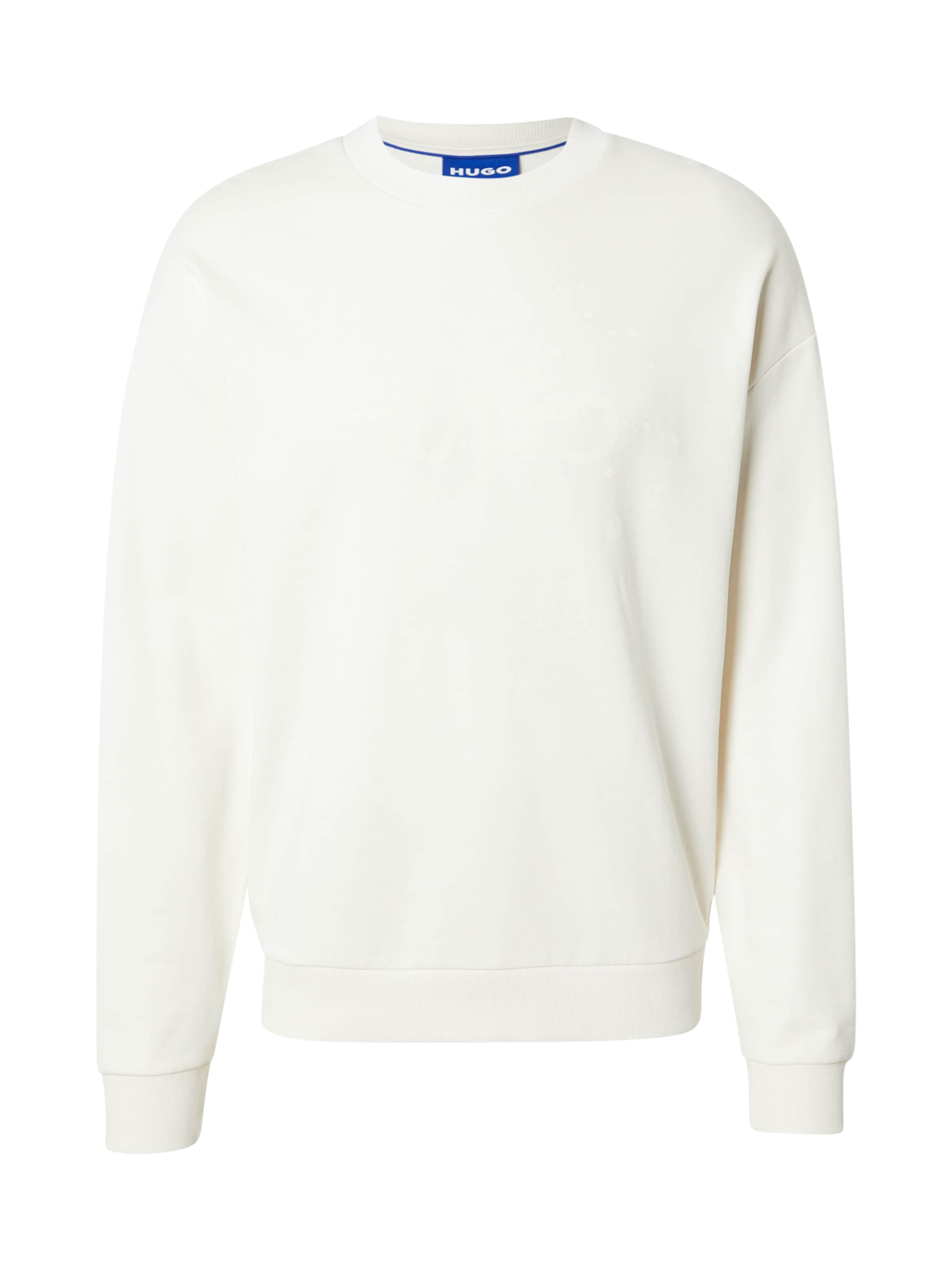 Sweat-shirt 'Nierofix' HUGO en blanc : devant