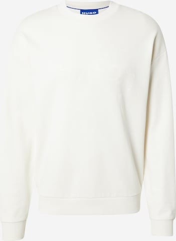 HUGOSweater majica 'Nierofix' - bijela boja: prednji dio