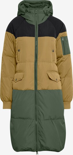 ICHI Manteau d’hiver 'BUNALA' en noisette / vert / noir, Vue avec produit