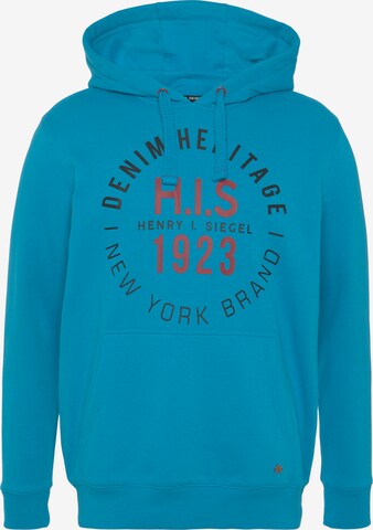 H.I.S Sweatshirt in Blue: front