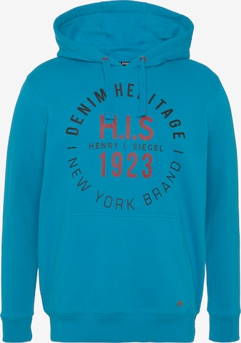 H.I.S Sweatshirt in Blue: front