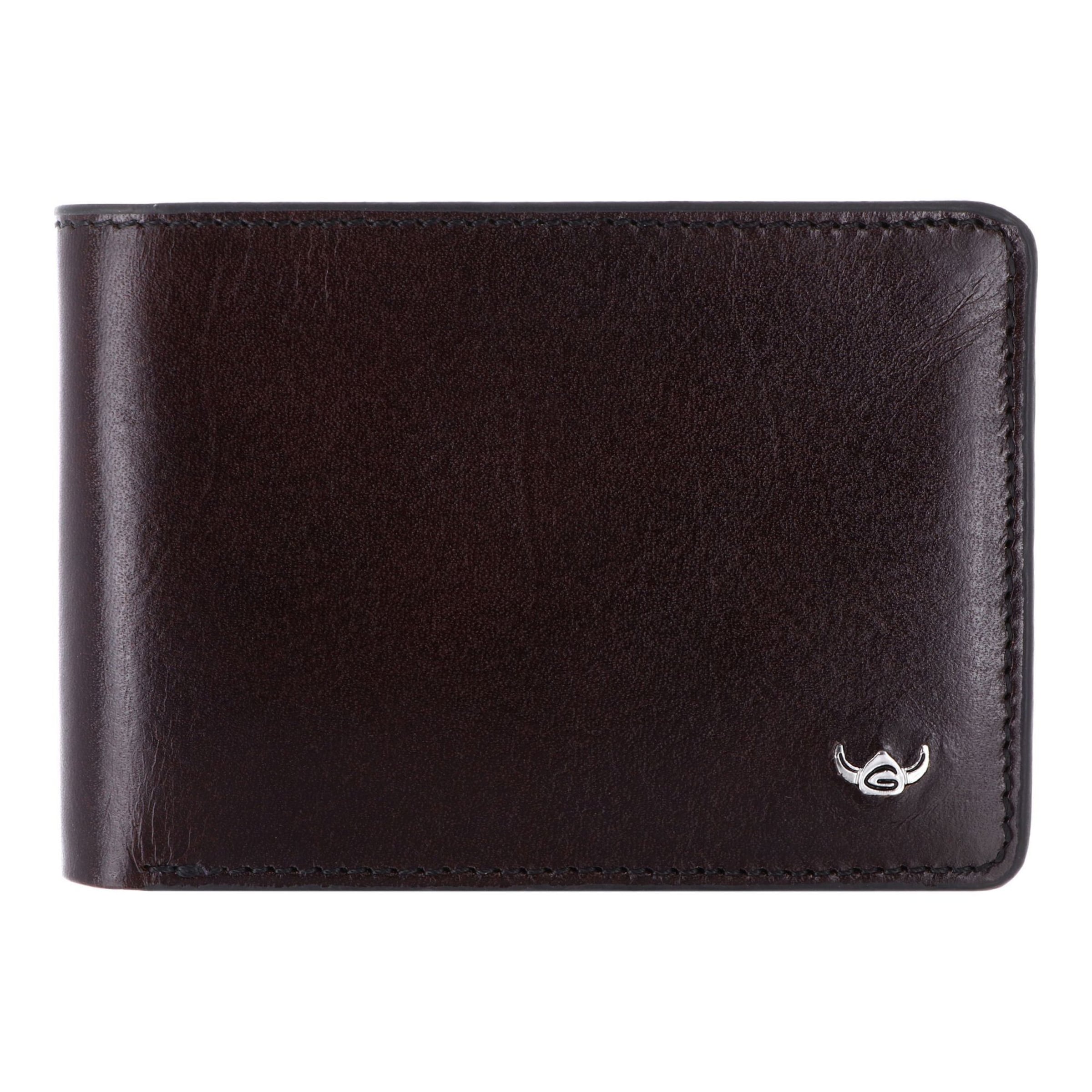 Porte-monnaies 'Colorado' GOLDEN HEAD en marron : devant