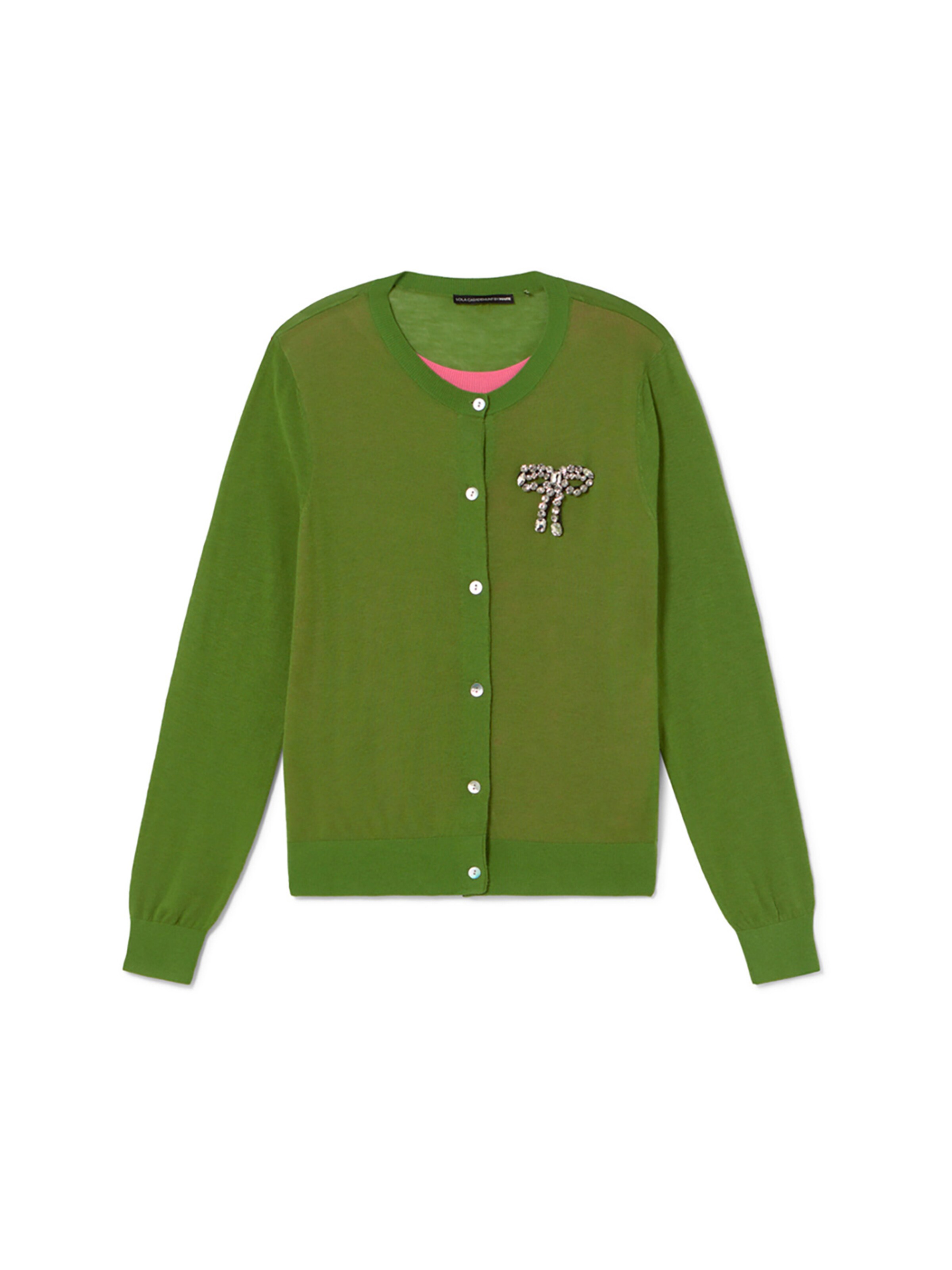 Lola Casademunt Knit cardigan in Green: front