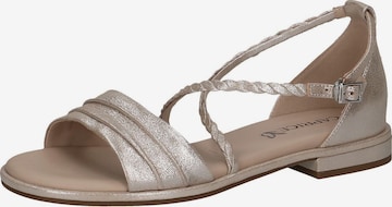 CAPRICE Sandalen met riem in Goud: voorkant