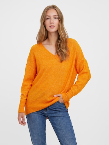 VERO MODA Pullover 'VIGGA' in Orange: predná strana