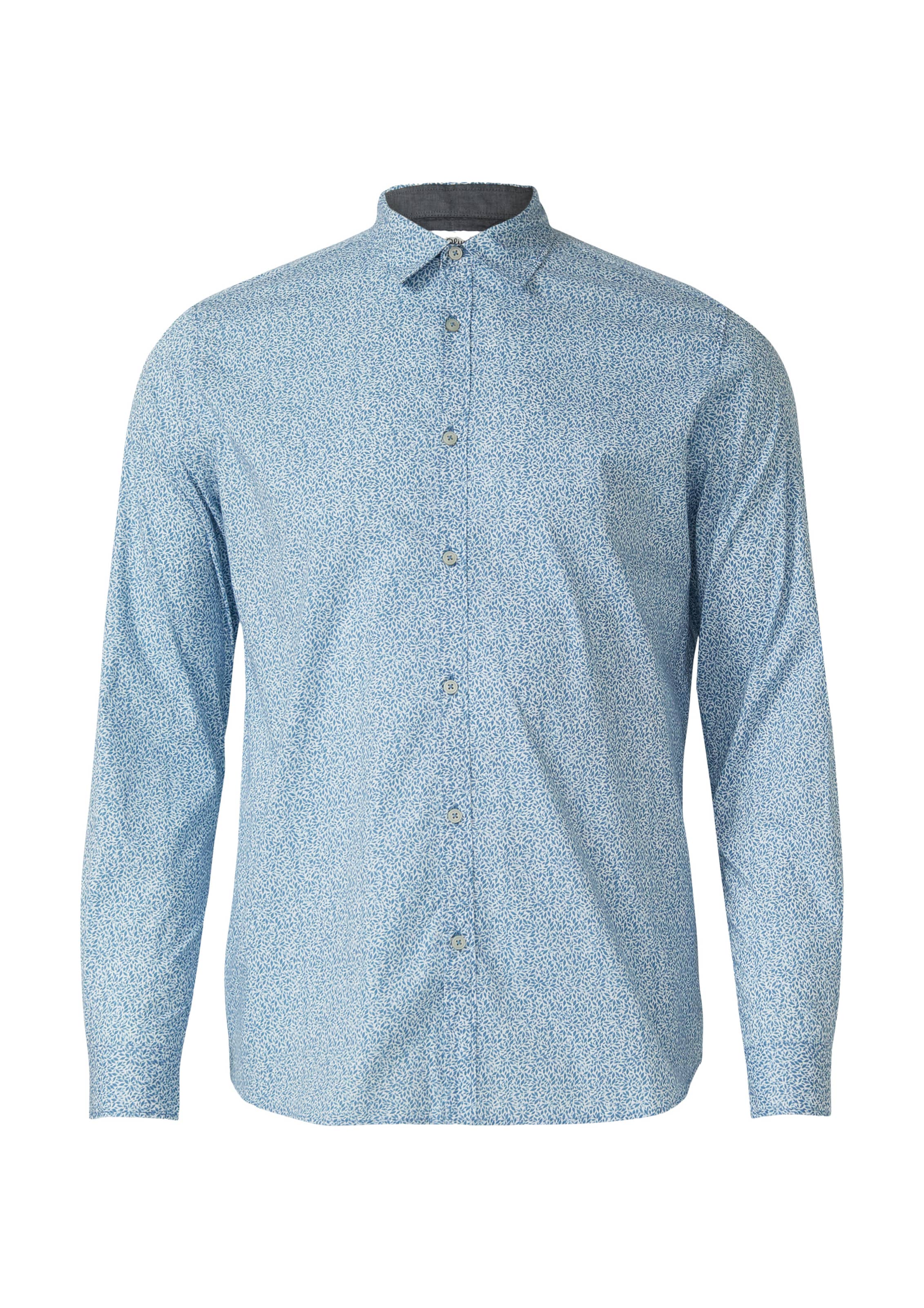 s.Oliver Regular Fit Hemd in Blau: Vorderseite