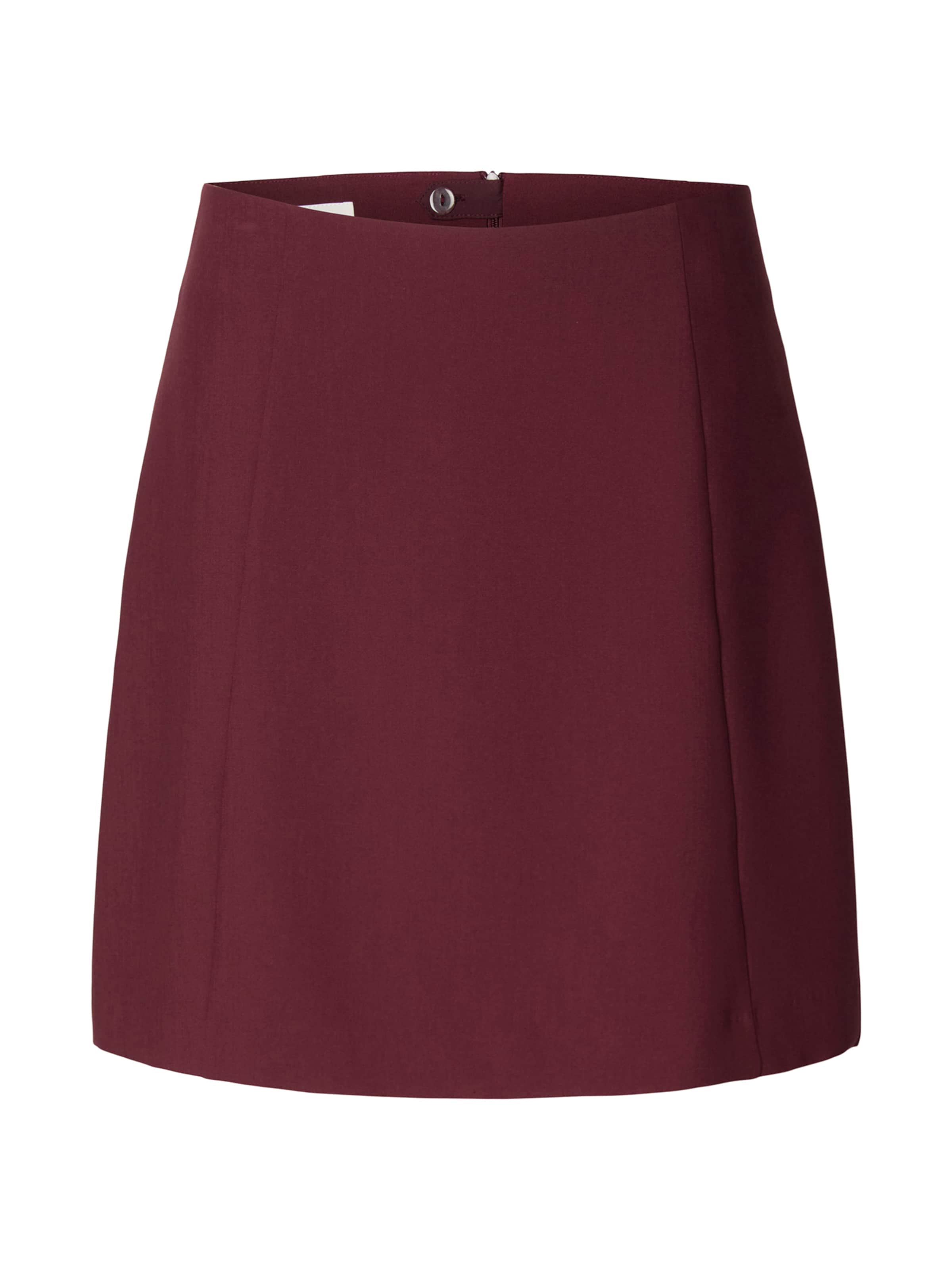 Jupe 'SLWRITA' SELECTED en rouge : devant