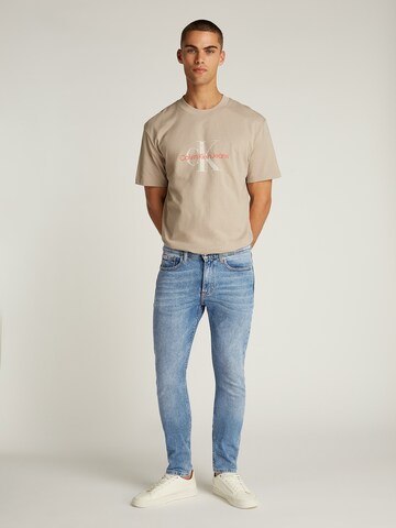 Coupe slim Jean Calvin Klein Jeans en bleu