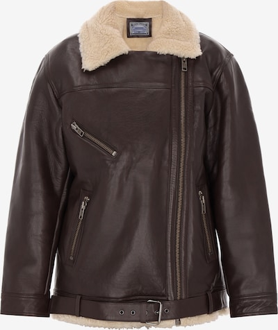 Demisezoninė striukė iš DreiMaster Vintage, spalva – gelsvai pilka spalva / tamsiai ruda, Prekių apžvalga