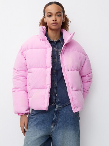 Pull&Bear Prehodna jakna | roza barva: sprednja stran