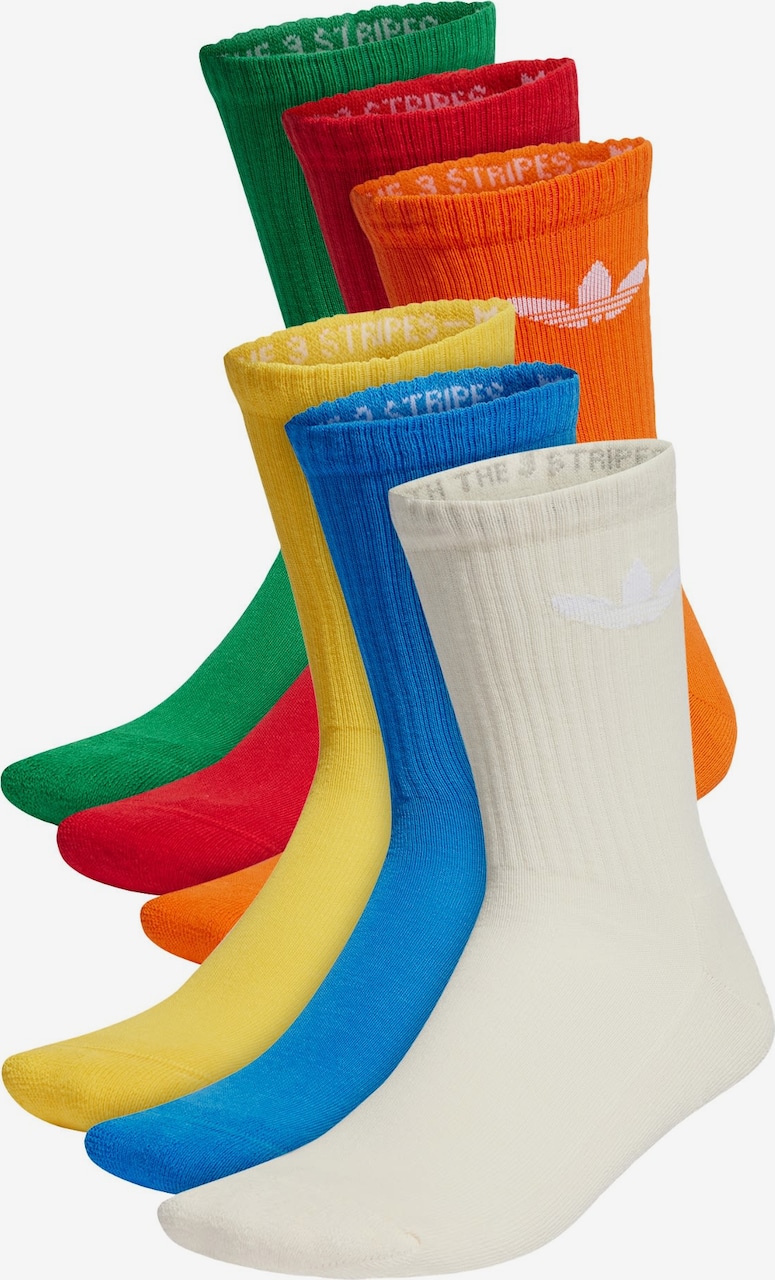 ADIDAS ORIGINALS Socks in Blue, Yellow, Green, Orange, Red, White ...