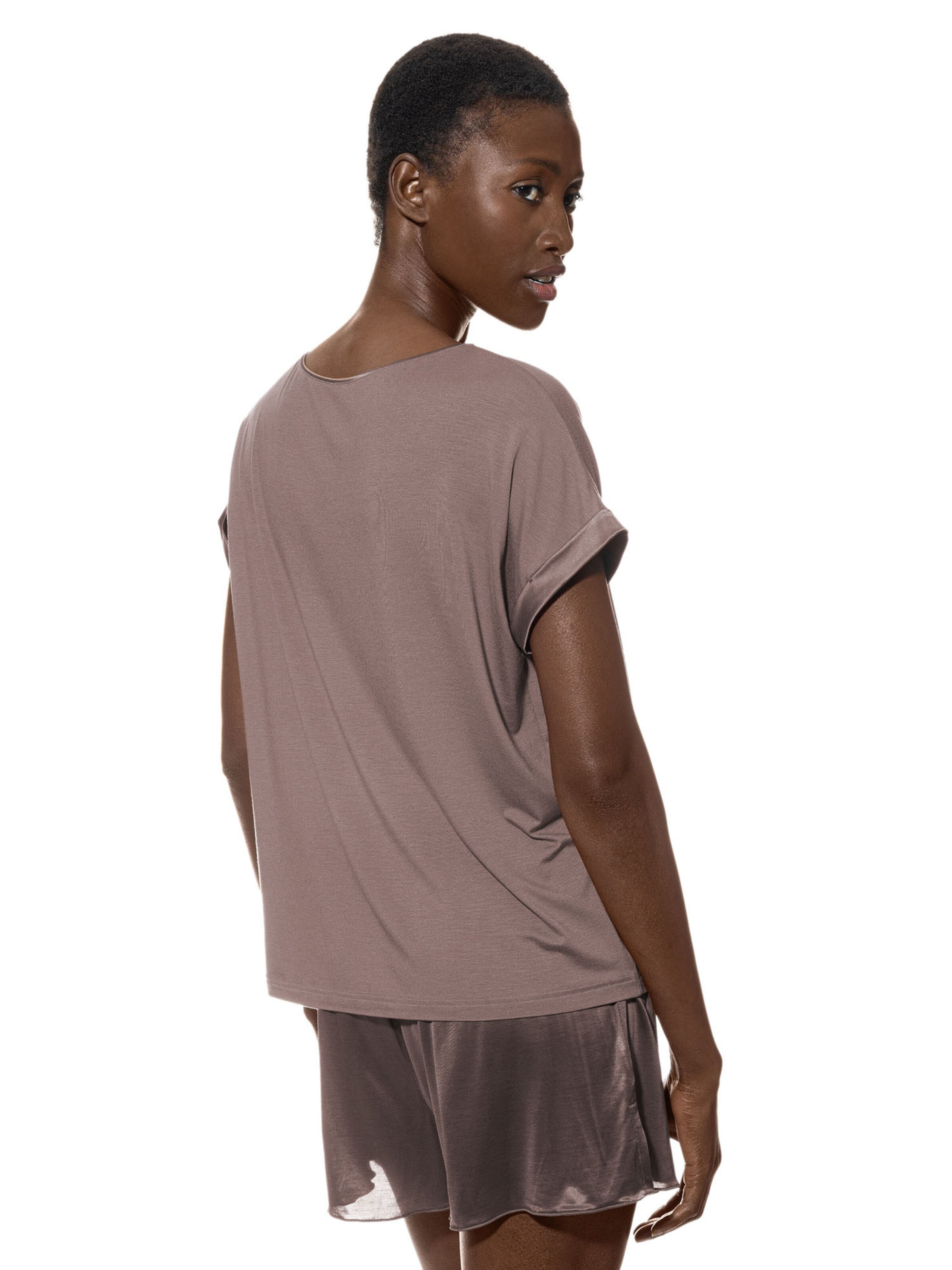 Mey Pajama shirt 'Pure Chic' in Brown