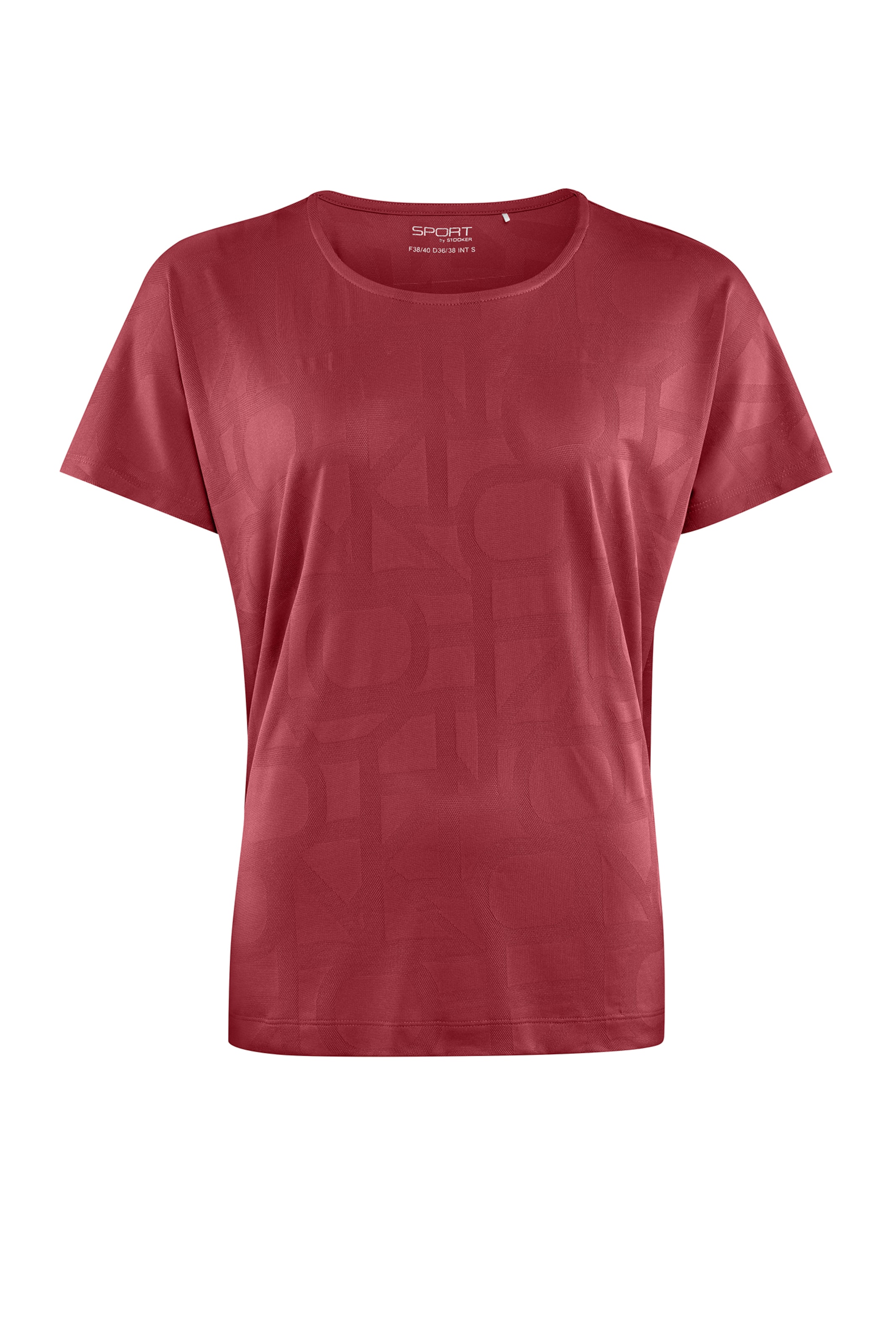 T-shirt fonctionnel 'Carly' STOOKER WOMEN en rouge : devant
