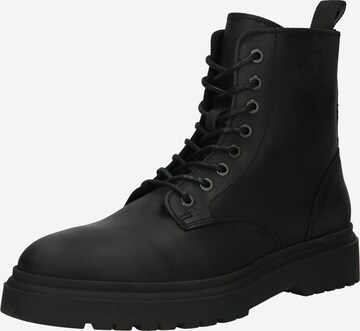 Bianco Lace-Up Boots 'BIAROVER' in Black: front