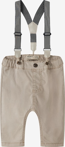 NAME IT Hängselbyxa 'NBMBen' i grå: framsida