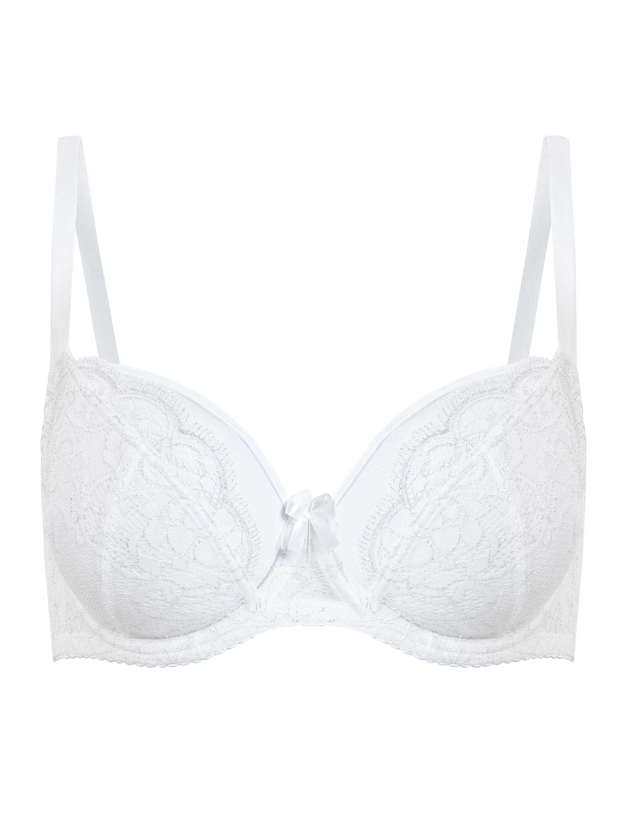 Vivisence T-shirt Bra '1044' in White: front