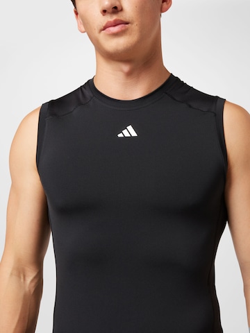 ADIDAS PERFORMANCETehnička sportska majica 'Techfit ' - crna boja