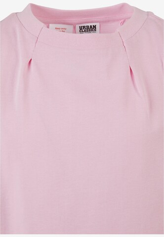 Urban Classics Majica 'Pleat' | roza barva