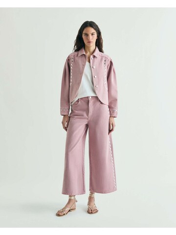 Scalpers Wide Leg Farkut värissä vaaleanpunainen