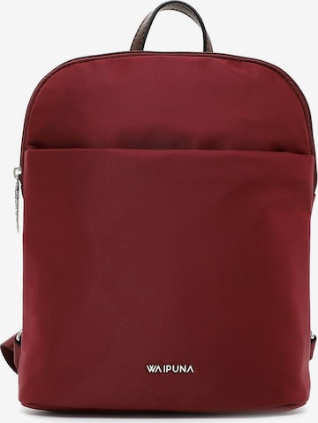 Waipuna Backpack ' Kanalana ' in Red: front