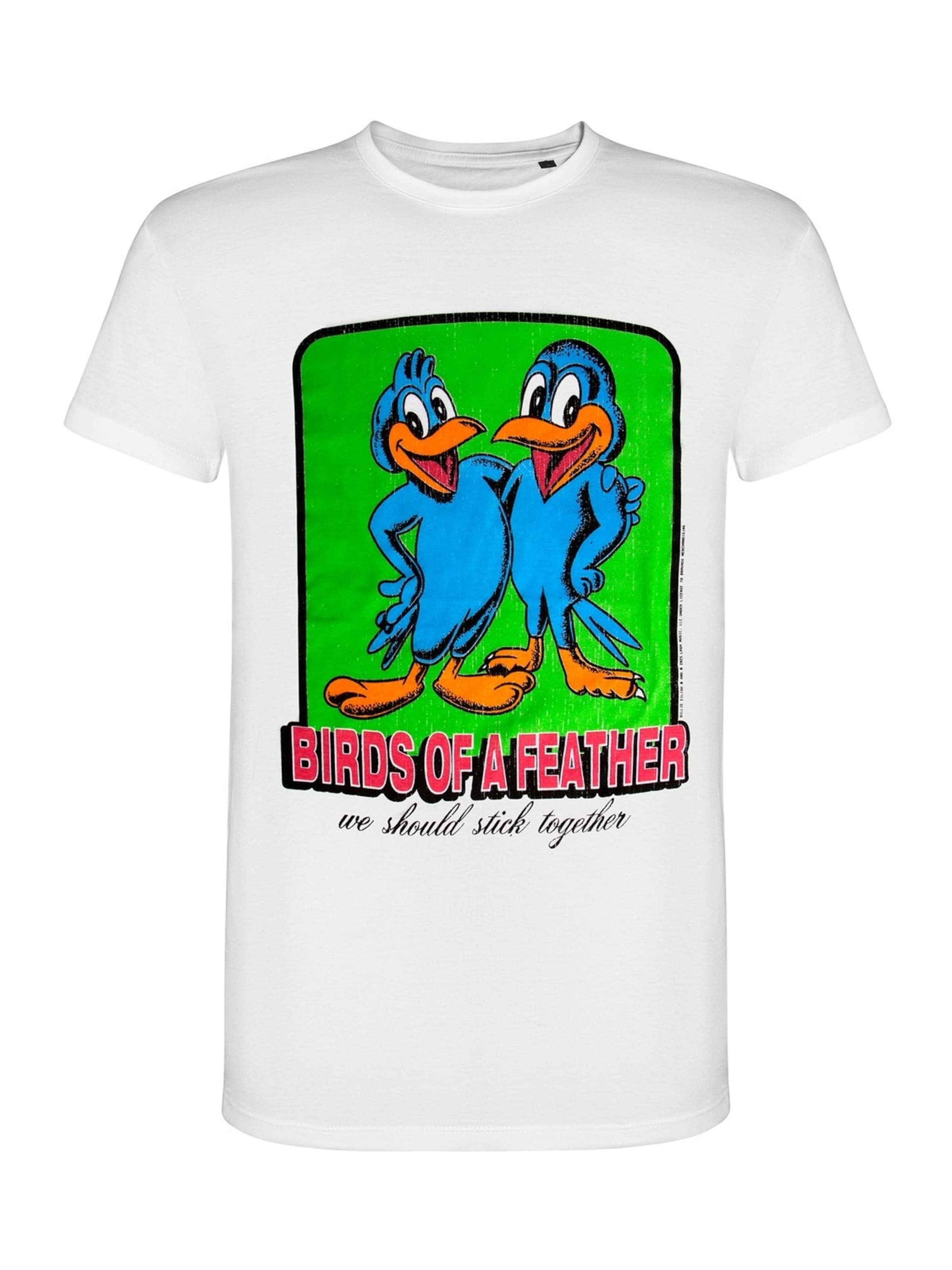 Rockshirts Shirt 'Billie Eilish Birds Of A Feather' in White: front