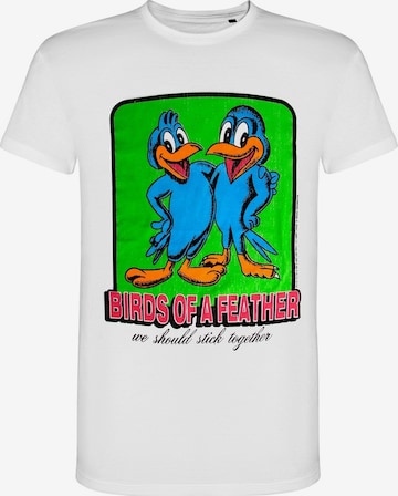 T-Shirt 'Billie Eilish Birds Of A Feather' Rockshirts en blanc : devant
