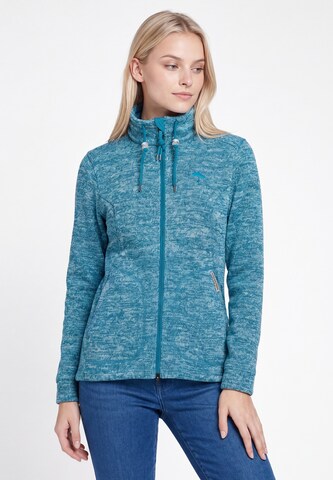 Veste en polaire Schmuddelwedda en bleu : devant