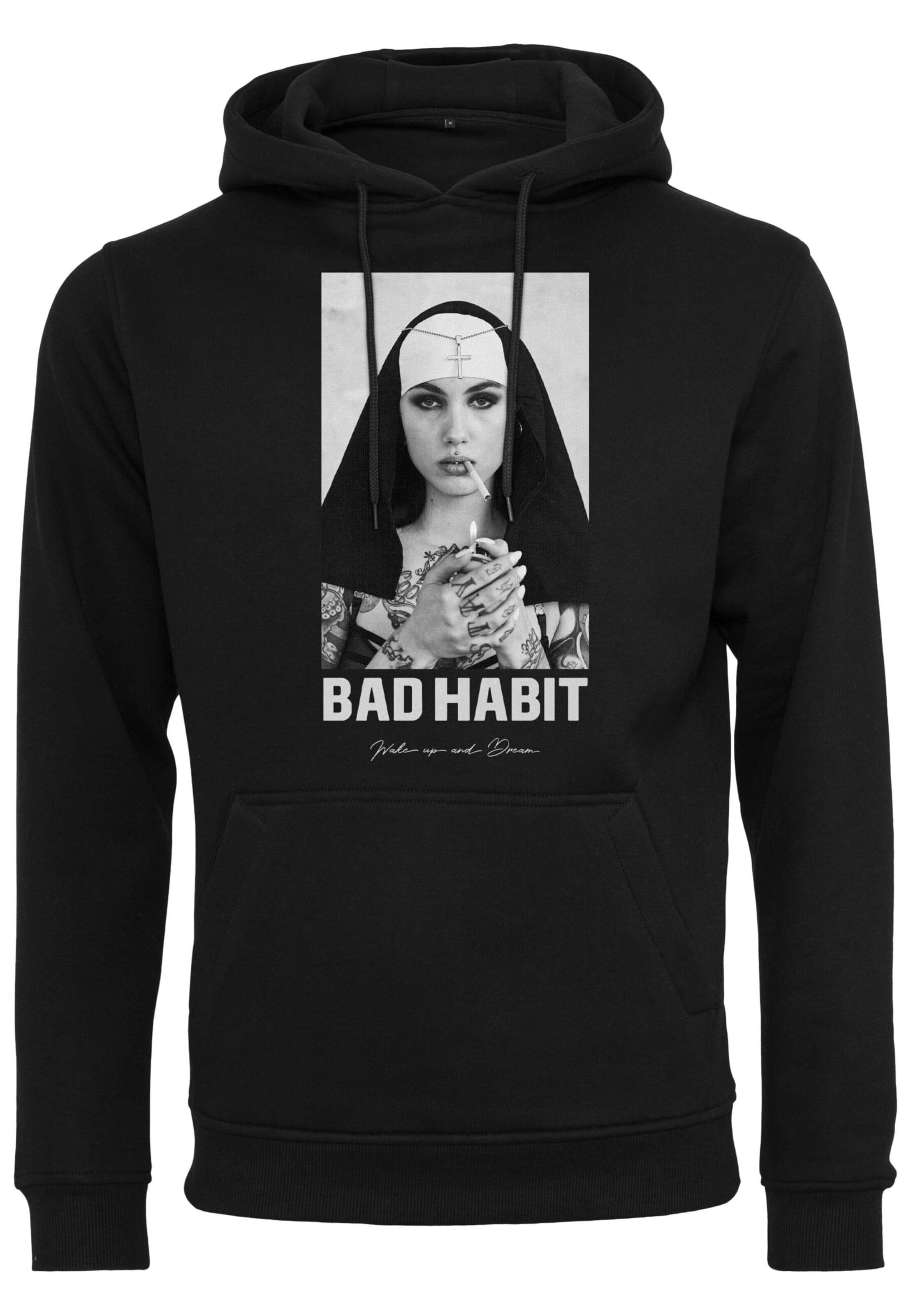 Mister Tee Суичър 'Bad Habit' в черно: отпред